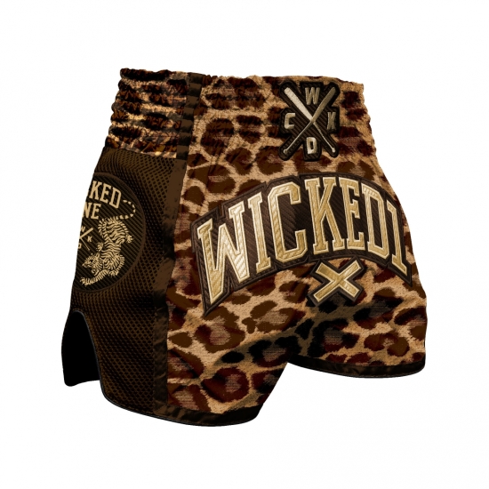 Short de Boxe Thaï Wicked One Leopard