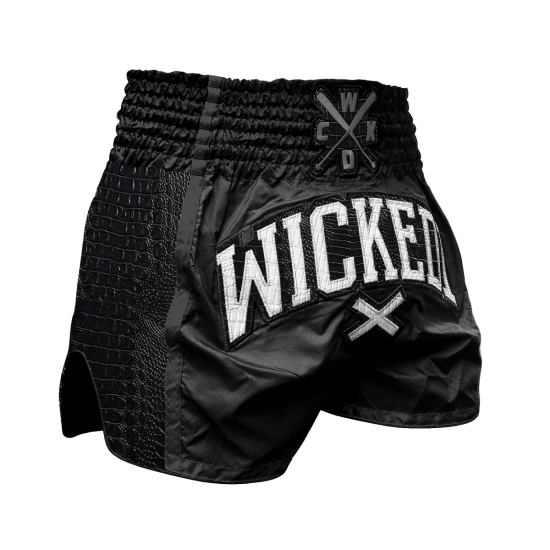 Short de Boxe Thaï Wicked One Python Noir