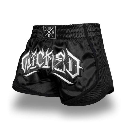 Short de Boxe Thaï Wicked One SQUAD KINGZ BLACK