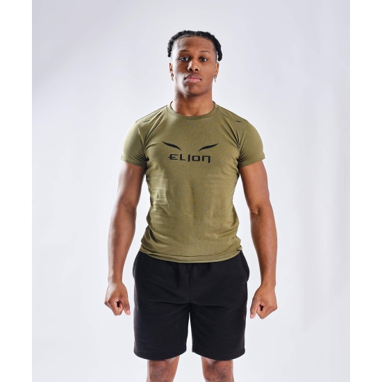 T-Shirt ELION Ring Walk  Kaki/Noir
