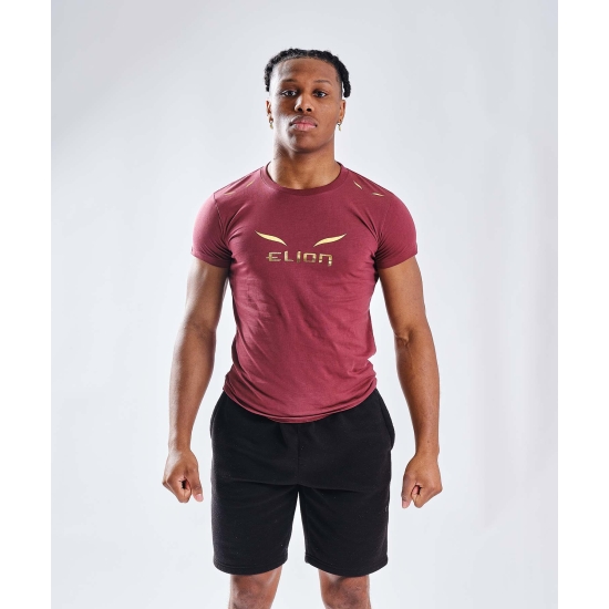 T-Shirt ELION Ring Walk  Bordeaux/Or
