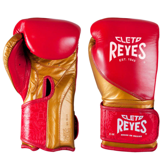 Gants de Boxe d'entrainement REYES HIGH PRECISION ROUGE/OR