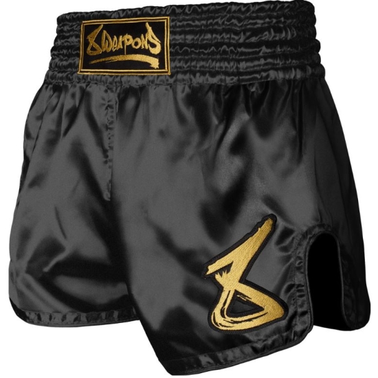 Short de Muay Thai 8 Weapons Strike - Noir/Or