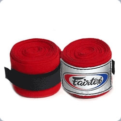 Bandes de boxe FAIRTEX Rouge