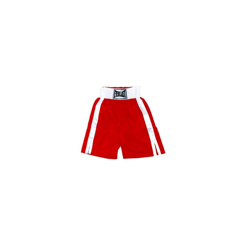 Short de boxe Anglaise Everlast Bleu competition - lecoinduring