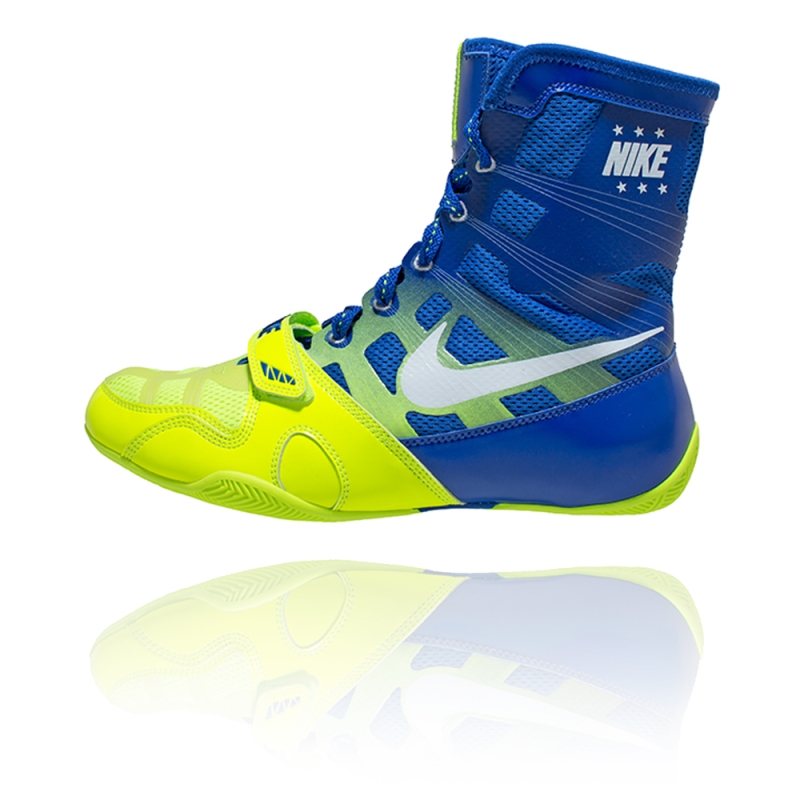 Chaussures NIKE HyperKO - Bleu & Fluo - boxing-shop.com