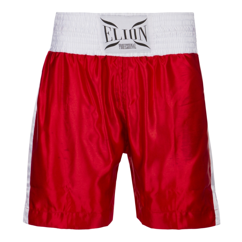 Short de Boxe Anglaise ELION Rouge Blanc boxing shop