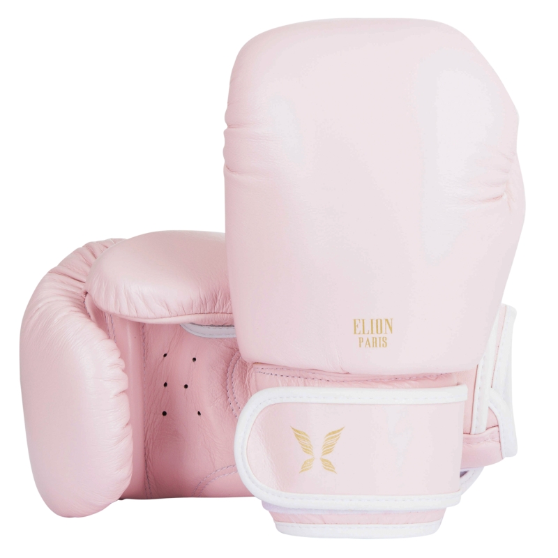 GANTS BOXE VALKYRJA Couleur Rose Taille 8 OZ Bicolore Noir/Blanc