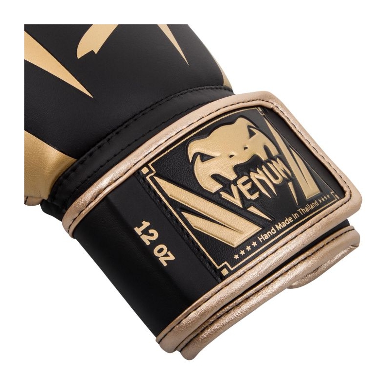 Venum Elite Ensemble complet de gants de boxe noirs, gants de sac