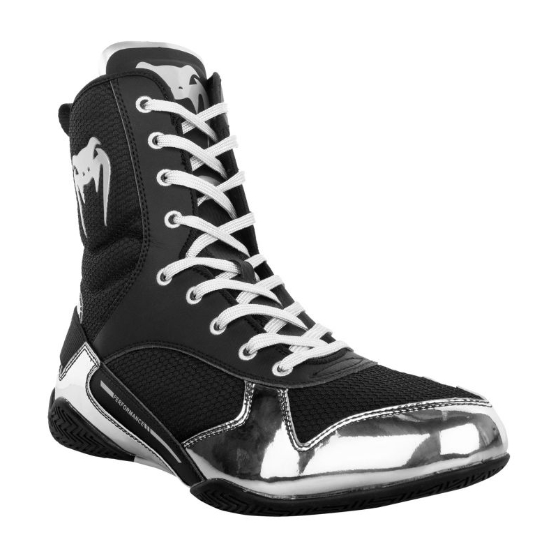 Chaussures de Boxe VENUM Elite Noir/Argent 