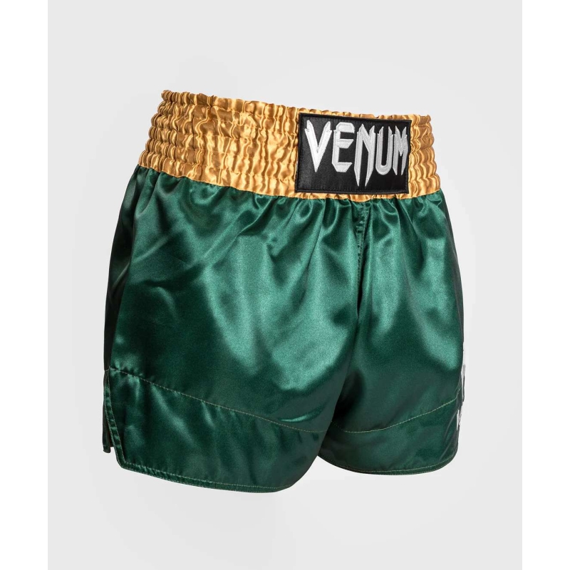 Short de Boxe Thai VENUM CLASSIC VERT OR BLANC boxing shop
