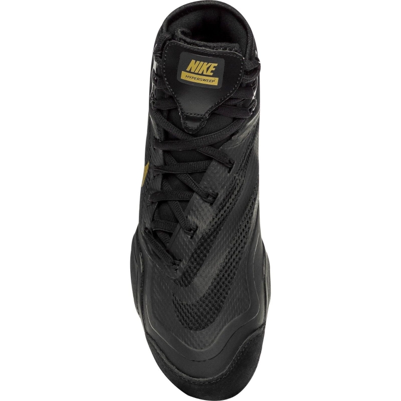 Chaussures de Lutte et Multiboxe Boxe NIKE HYPERSWEEP NOIR OR