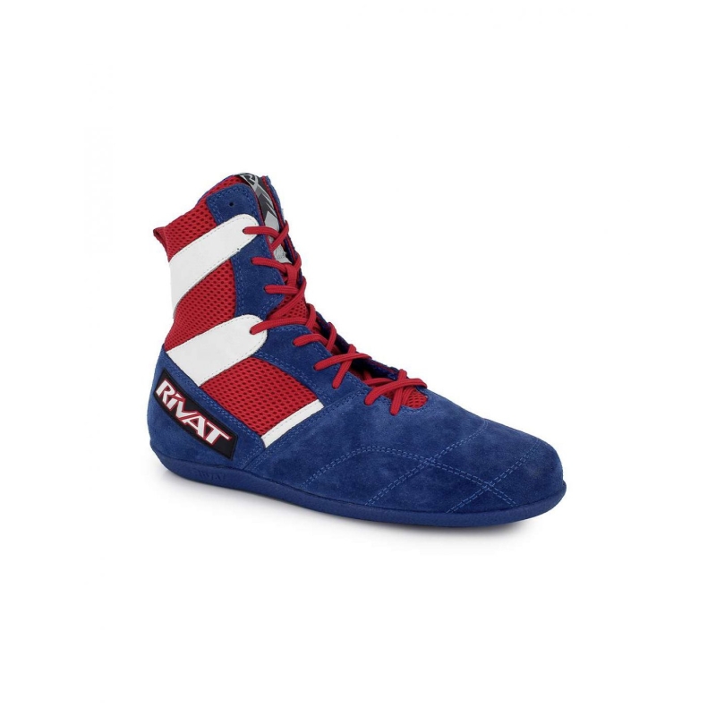 Chaussure RIVAT Top Light Bleu Blanc Rouge boxing shop