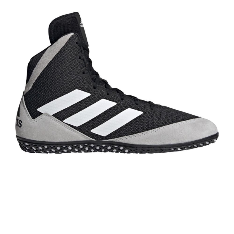 Chaussure de lutte ADIDAS MAT WIZARD 5 NOIR BLANCHE boxing shop