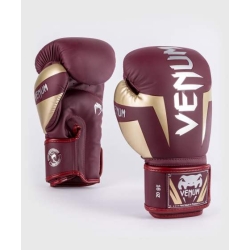 Gants de Boxe d'entrainement Venum Elite - Bordeaux/Or